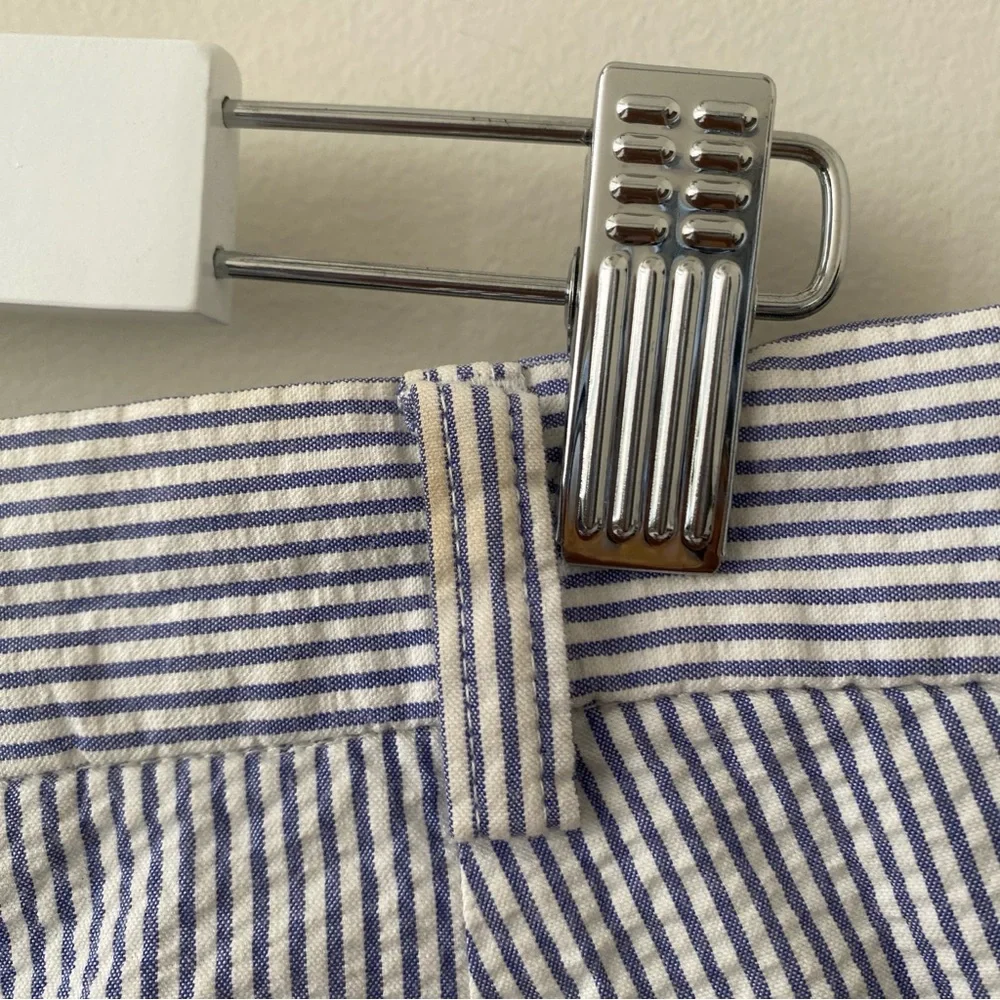 Brooks Brothers Elliot Seersucker Blue Striped Dress Pants Size 36x30